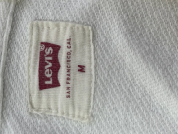 LEVI STRAUSS HOODIE GRAPHIC OFF WHITE MEN PRE OWNED M