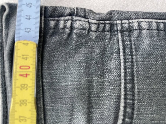 LEVI STRAUSS JEANS WASHED CHARCOAL MENS PRE OWNED L