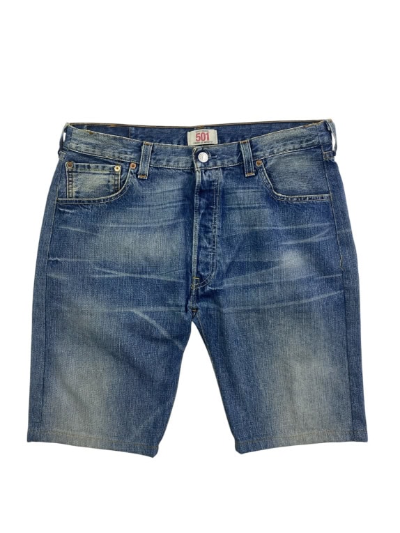 LEVI'S 501 ΤΖΙΝ ΒΕΡΜΟΥΔΑ VINTAGE ΜΕ ΚΟΥΜΠΙΑ ΜΠΛΕ UNISEX L