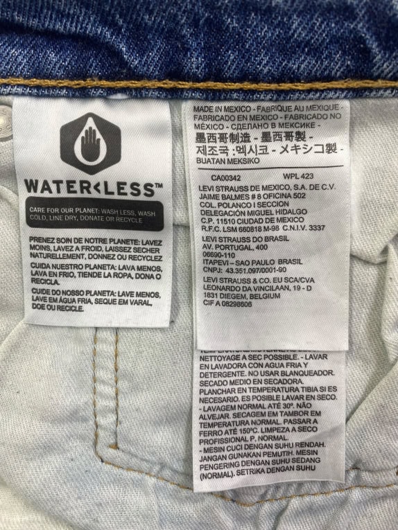 LEVI'S 505 ΤΖΙΝ ΣΟΡΤΣ VINTAGE ΣΤΥΛ RED TAB ΜΠΛΕ UNISEX XXL
