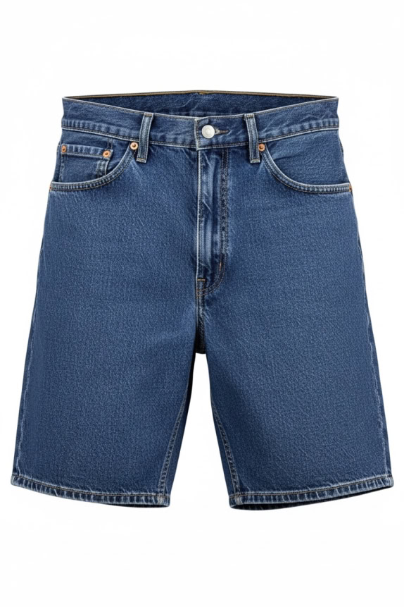 LEVI'S 505 DENIM SHORTS BLUE UNISEX L