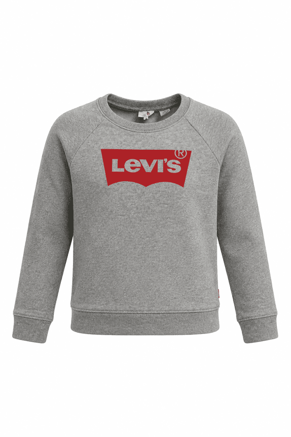 LEVIS CREWNECK MINIMAL GRIGIO DONNA PRE OWNED M