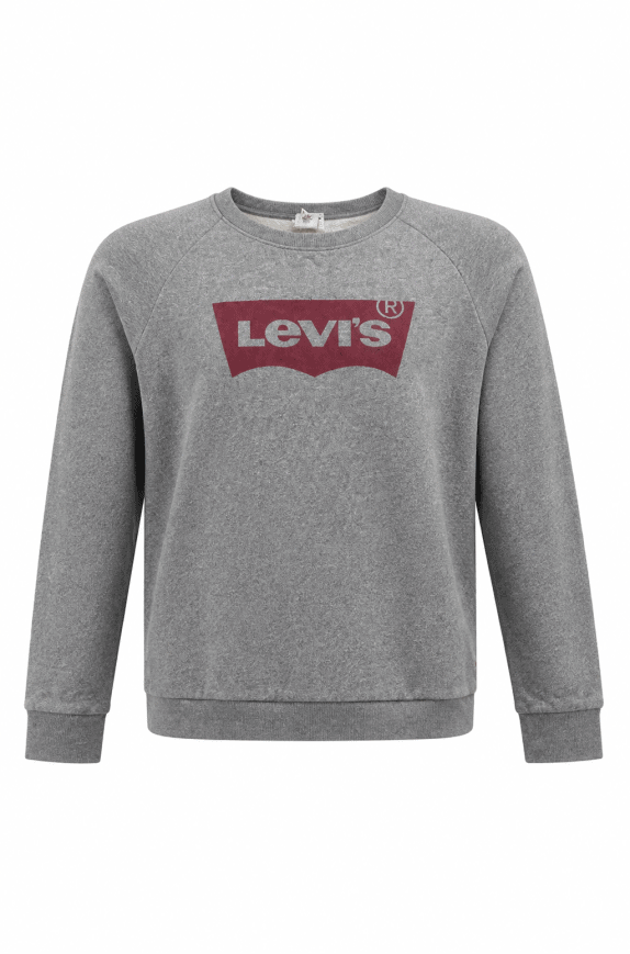 LEVIS CREWNECK SWEATSHIRT GRAPHIC ΓΚΡΙ ΑΝΤΡΙΚΟ PRE OWNED M