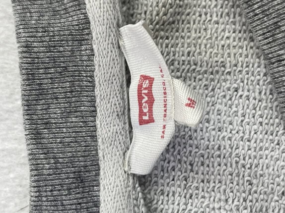 LEVIS CREWNECK SWEATSHIRT GRAPHIC ΓΚΡΙ ΑΝΤΡΙΚΟ PRE OWNED M