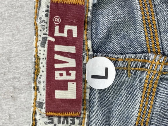 LEVIS 90s DENIM BERMUDA VINTAGE BLUE UOMO PRE OWNED L