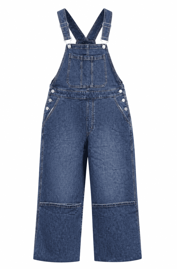 DICKIES DENIM OVERALLS VINTAGE BLUE WOMEN PRE OWNED L