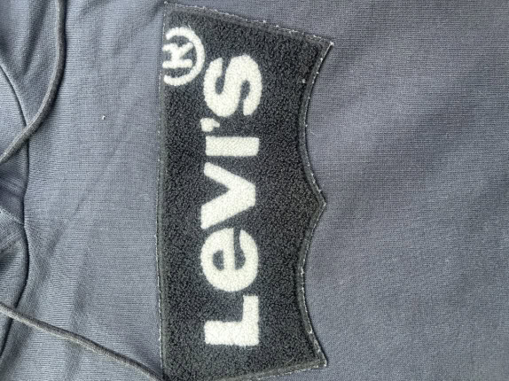 LEVIS HOODIE STREETWEAR ΞΕΘΩΡΙΑΣΜΕΝΟ ΜΑΥΡΟ UNISEX PRE OWNED XL