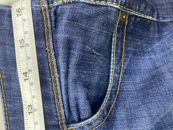 LEVIS JEANS BOOTCUT ΜΠΛΕ ΑΝΤΡΙΚΟ PRE OWNED S