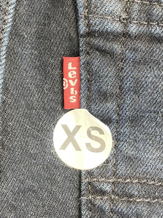 LEVIS JEANS MINIMAL FADED BLACK ΑΝΤΡΙΚΟ PRE OWNED XS