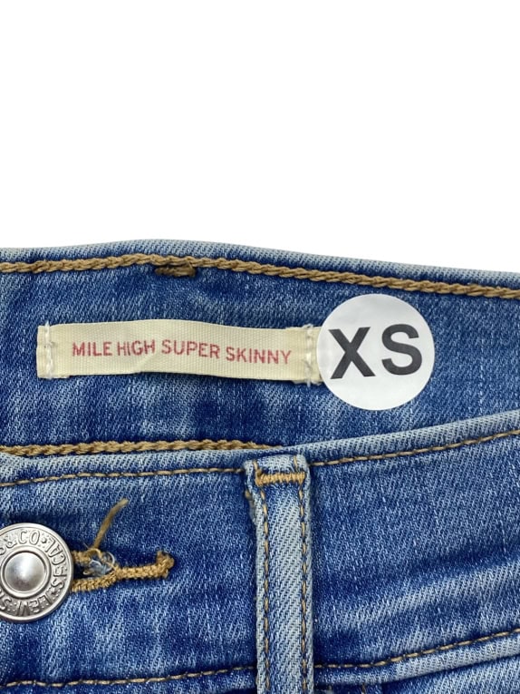 LEVIS JEANS SKINNY WASHED BLUE ΓΥΝΑΙΚΕΙΟ PRE OWNED XS