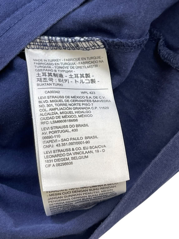 LEVIS ΚΟΝΤΟΜΑΝΙΚΗ ΜΠΛΟΥΖΑ GRAPHIC NAVY ΑΝΤΡΙΚΟ PRE OWNED S
