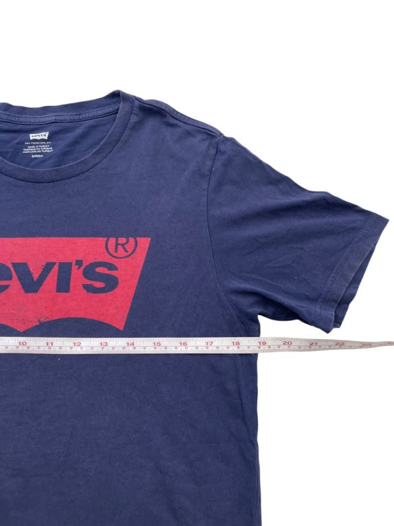 LEVIS ΚΟΝΤΟΜΑΝΙΚΗ ΜΠΛΟΥΖΑ GRAPHIC NAVY ΑΝΤΡΙΚΟ PRE OWNED S