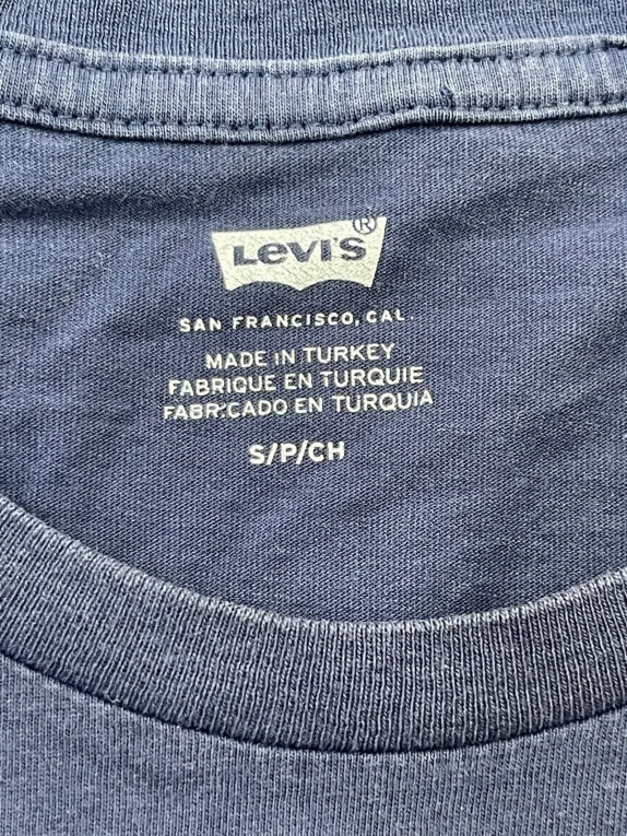 LEVIS ΚΟΝΤΟΜΑΝΙΚΗ ΜΠΛΟΥΖΑ GRAPHIC NAVY ΑΝΤΡΙΚΟ PRE OWNED S