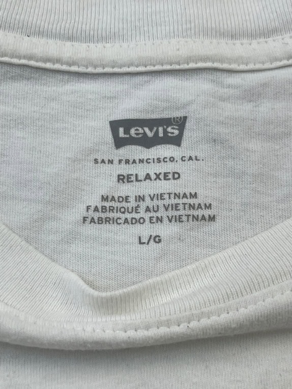LEVIS ΚΟΝΤΟΜΑΝΙΚΗ ΜΠΛΟΥΖΑ MINIMAL ΥΠΟΛΕΥΚΟ ΑΝΤΡΙΚΟ PRE OWNED L