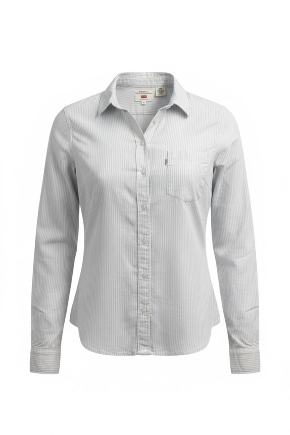 LEVI'S ΠΟΥΚΑΜΙΣΟ CLASSIC FIT ΡΙΓΕ ΓΑΛΑΖΙΟ ΓΥΝΑΙΚΕΙΟ XS