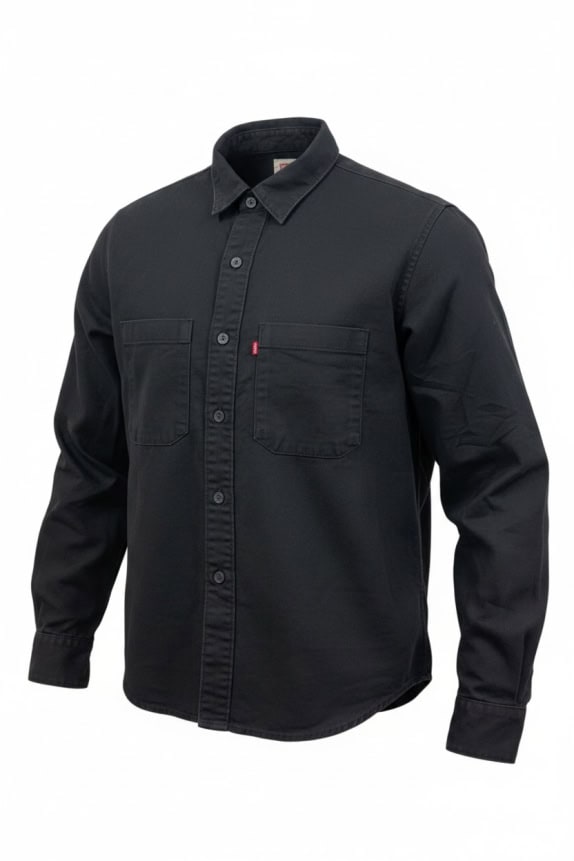 LEVI'S ΠΟΥΚΑΜΙΣΟ DENIM CASUAL ΜΑΥΡΟ UNISEX Small preowned