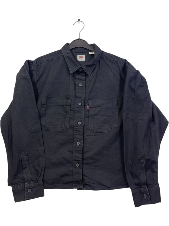 LEVI'S ΠΟΥΚΑΜΙΣΟ DENIM CASUAL ΜΑΥΡΟ UNISEX Small preowned