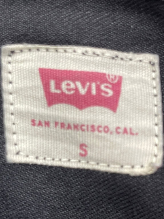 LEVI'S ΠΟΥΚΑΜΙΣΟ DENIM CASUAL ΜΑΥΡΟ UNISEX Small preowned