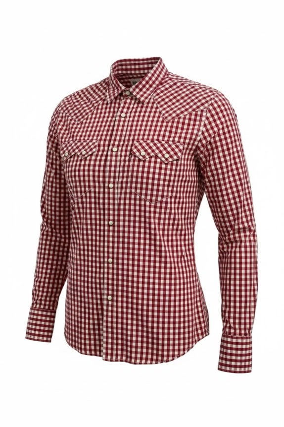 LEVI'S CHECKED SHIRT WITH POCKETS RED-WHITE MEN M