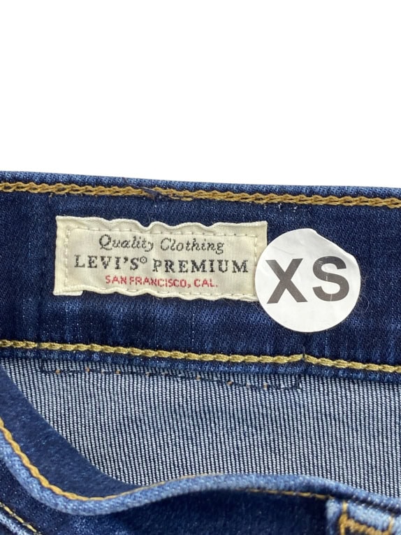 LEVIS PREMIUM JEANS CLASSIC WASHED BLUE DONNA PRE OWNED XS