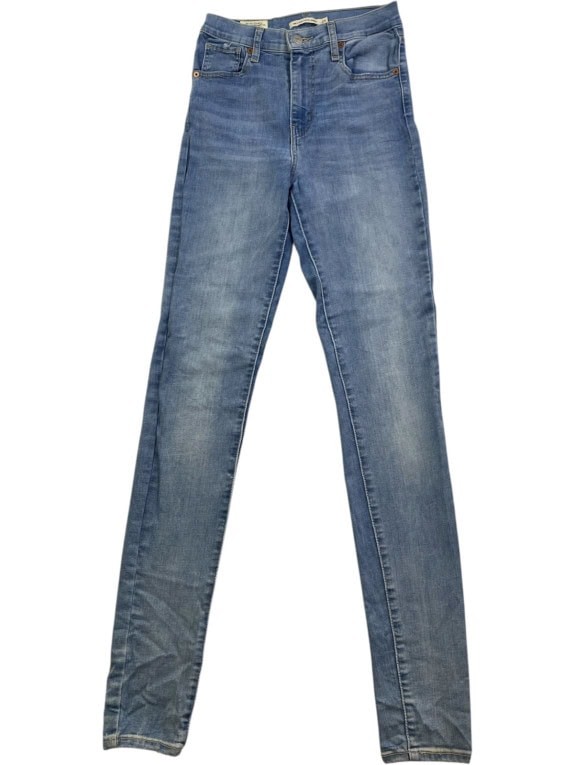 LEVIS PREMIUM SKINNY JEANS MINIMAL WASHED BLUE WOMENS PRE OWNED XS