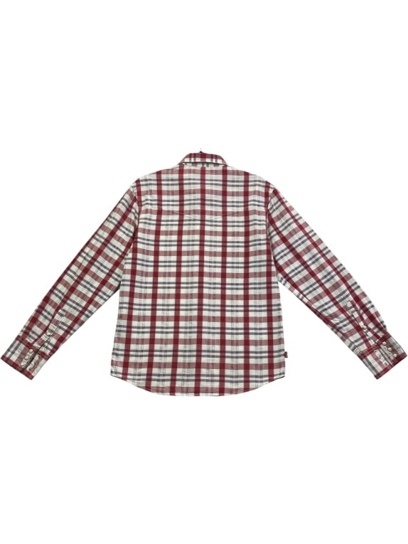 LEVI'S RED TAB ΠΟΥΚΑΜΙΣΟ ΚΑΡΟ VINTAGE WESTERN STYLE ΚΟΚΚΙΝΟ/ΛΕΥΚΟ ΑΝΔΡΙΚΟ S