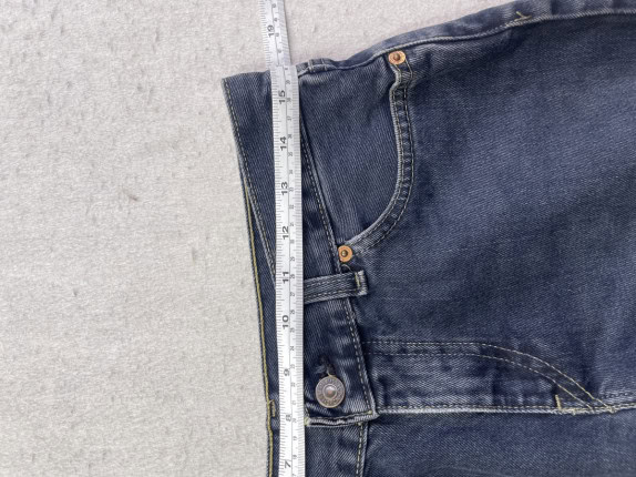 LEVIS STRAUSS & CO DENIM SHORTS VINTAGE WASHED BLU UOMO PRE OWNED S