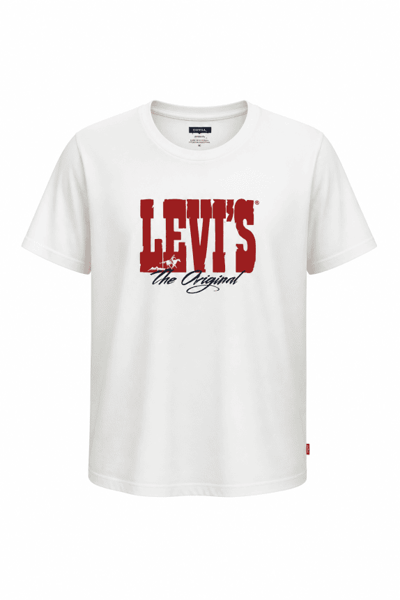 LEVIS T SHIRT GRAPHIC ΛΕΥΚΟ UNISEX PRE OWNED XL