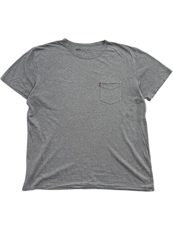 LEVI'S T-SHIRT ΜΕ ΤΣΕΠΗ CASUAL RED TAB ΓΚΡΙ ΑΝΔΡΙΚΟ LARGE