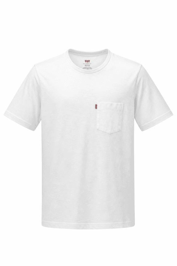 LEVIS T SHIRT CON TASCHINO MINIMAL BIANCA UOMO PRE OWNED XL