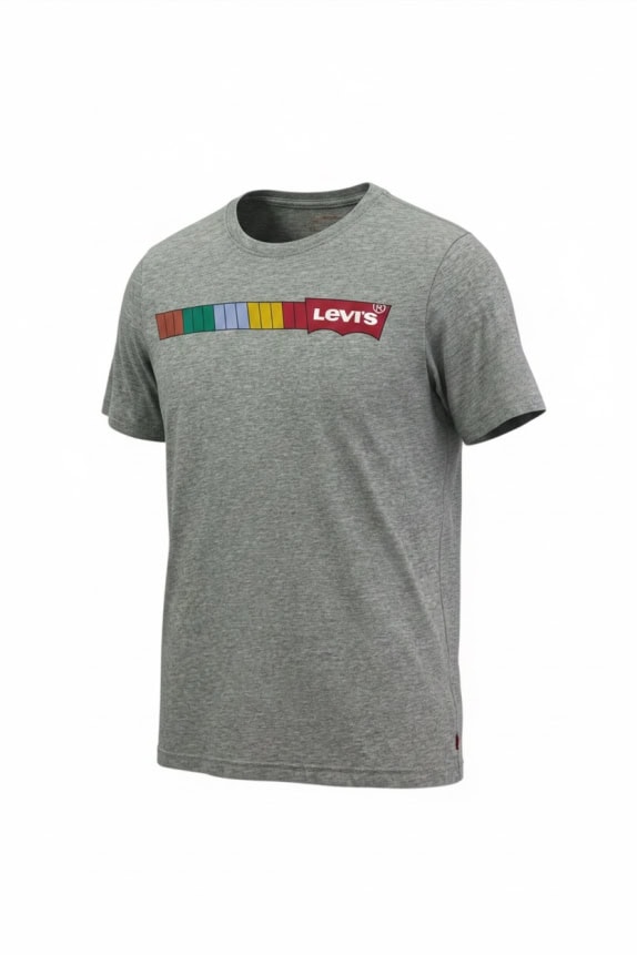 LEVIS T SHIRT RETRO GREY MALE M pre-owned