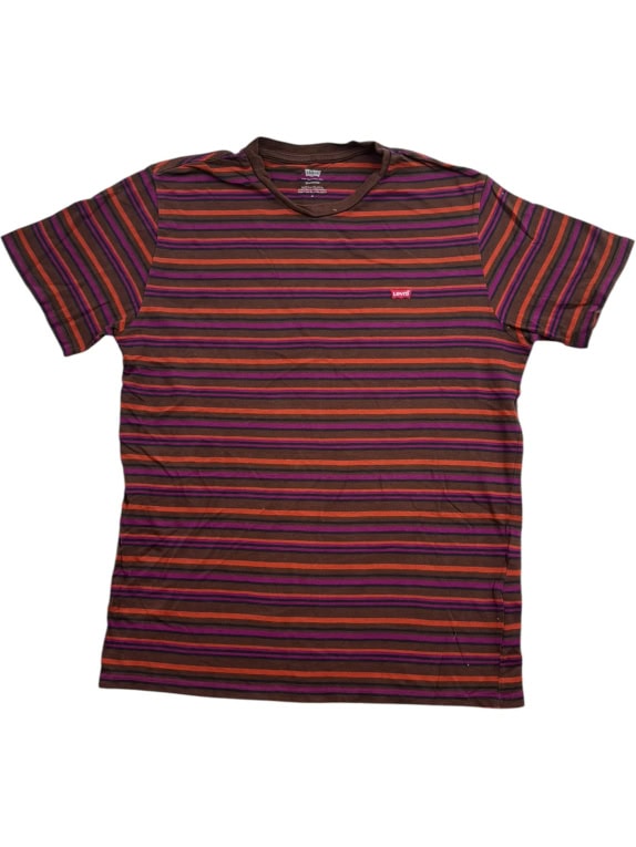 LEVI'S T-SHIRT ΡΙΓΕ ΜΕ LOGO TAB ΚΑΦΕ UNISEX MEDIUM