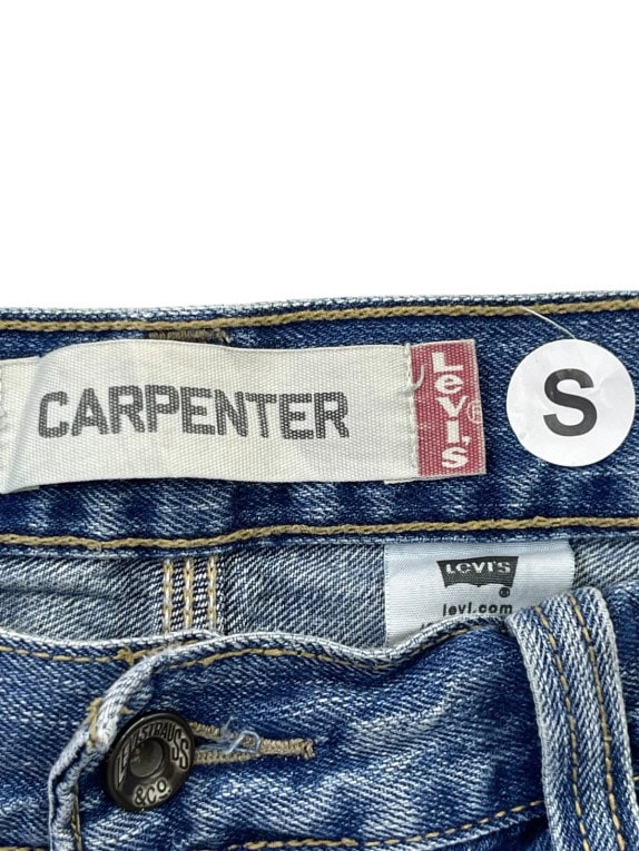 LEVIS ΤΖΙΝ CARPENTER ΒΕΡΜΟΥΔΑ WORKWEAR WASHED BLUE ΑΝΤΡΙΚΟ PRE OWNED S