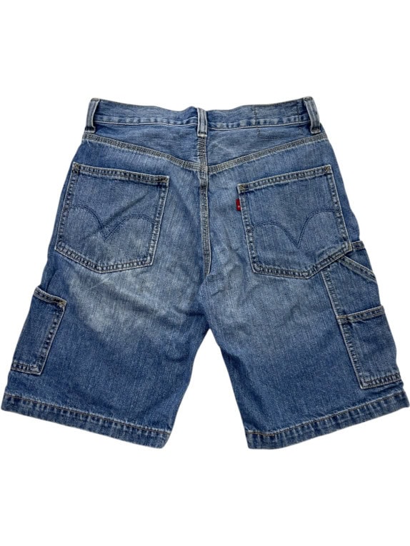 LEVIS ΤΖΙΝ CARPENTER ΒΕΡΜΟΥΔΑ WORKWEAR WASHED BLUE ΑΝΤΡΙΚΟ PRE OWNED S