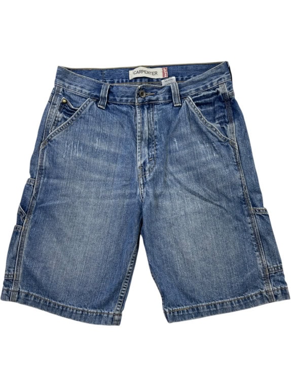 LEVIS ΤΖΙΝ CARPENTER ΒΕΡΜΟΥΔΑ WORKWEAR WASHED BLUE ΑΝΤΡΙΚΟ PRE OWNED S