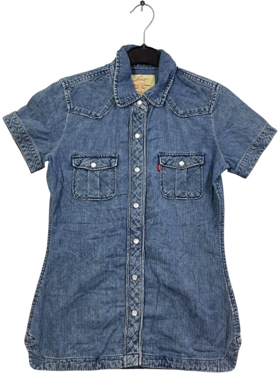 LEVI'S ΤΖΙΝ ΠΟΥΚΑΜΙΣΟ ΜΠΛΕ ΓΥΝΑΙΚΕΙΟ XS