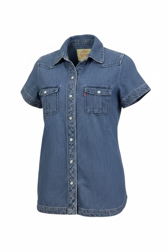 LEVI'S ΤΖΙΝ ΠΟΥΚΑΜΙΣΟ ΜΠΛΕ ΓΥΝΑΙΚΕΙΟ XS
