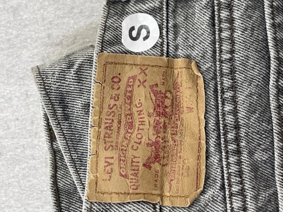 LEVIS ΒΕΡΜΟΥΔΑ DENIM VINTAGE ΓΚΡΙ ΑΝΤΡΙΚΟ PRE OWNED S