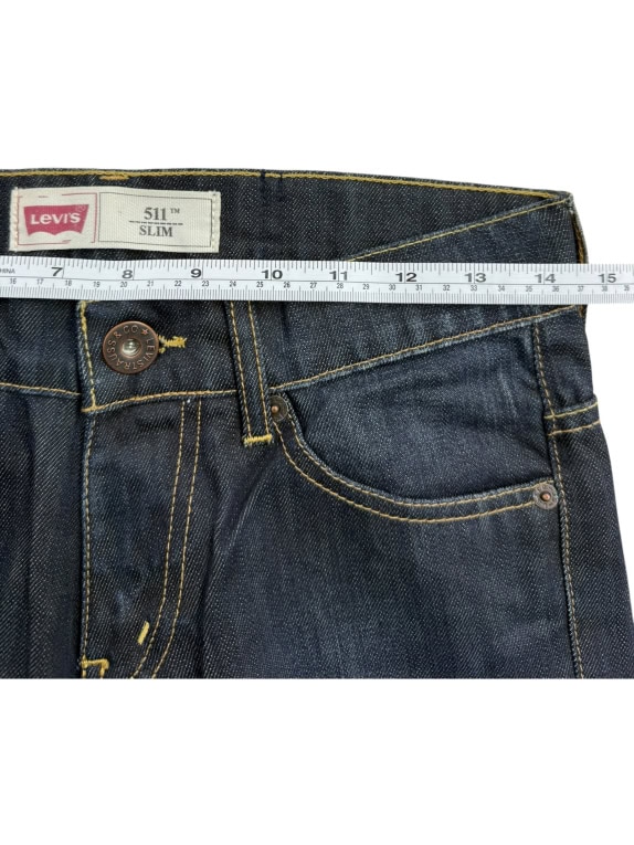 LEVI’S 511 Slim Τζιν Παντελόνι VINTAGE Λογότυπο Μπλε Ανδρικό XS