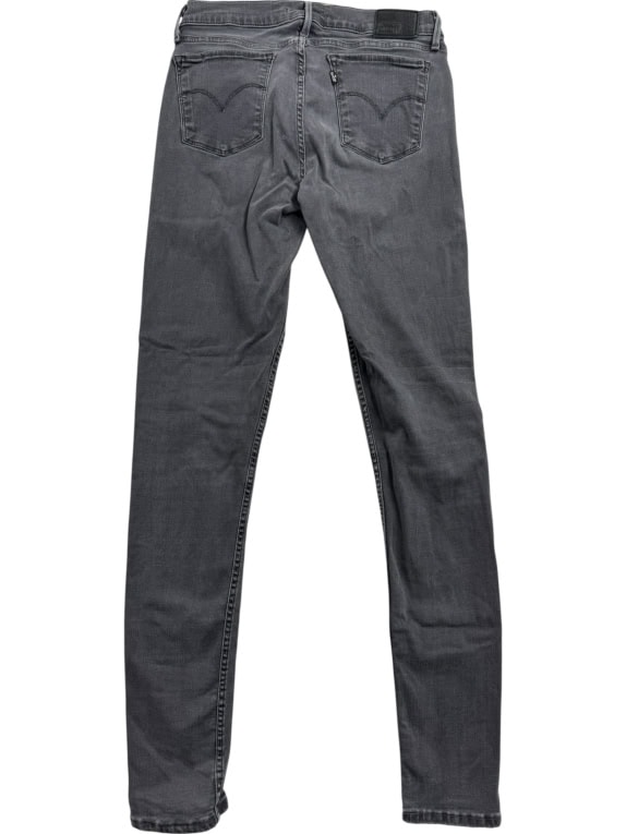 LEVI’S 710 SUPER SKINNY Τζιν Παντελόνι CASUAL Λογότυπο Γκρι/Ανθρακί Γυναικείο XS (W30)