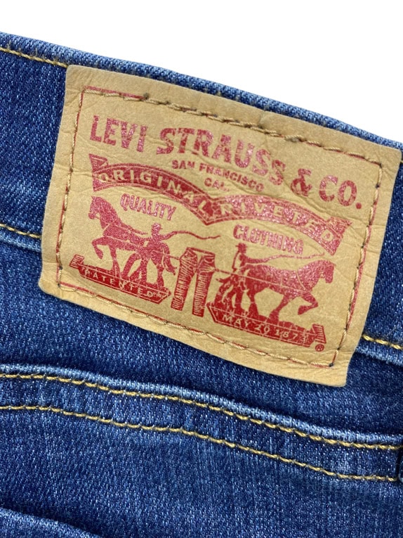 Levi’s 710 Super Skinny Jeans Classico con logo Blu da donna XS