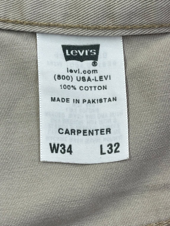 Levi’s Carpenter Παντελόνι Μπεζ W34 L32