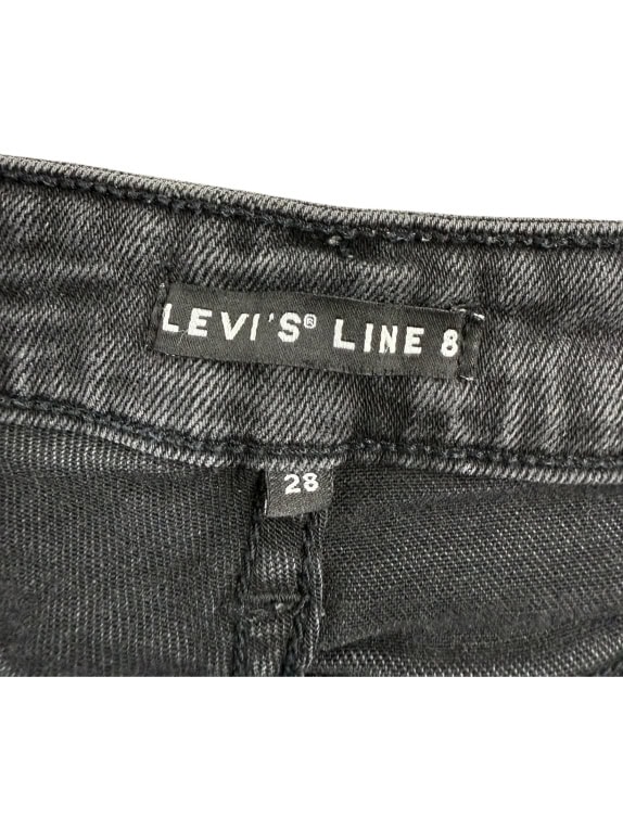LEVI’S LINE 8 Jeans Casual con Logo Nero/Antracite da Donna XS (W28)