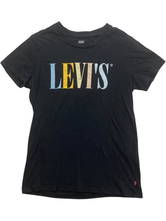 Levi’s Casual Logo Print T-Shirt Black Women’s XS