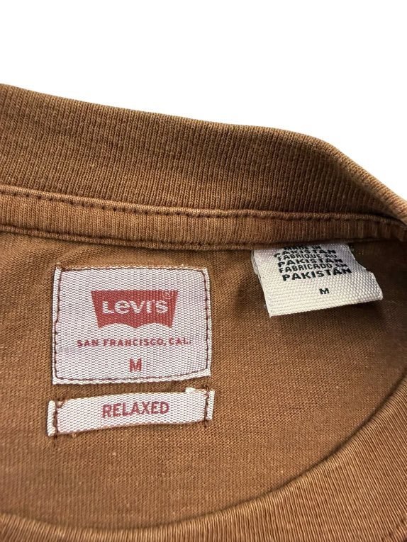 LEVI’S T-Shirt Minimal Logo Καφέ Ανδρικό M