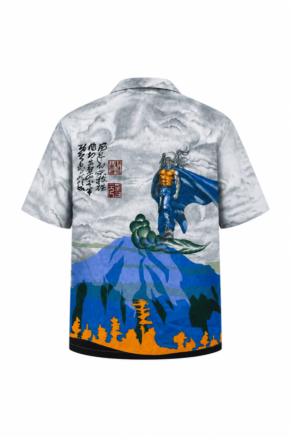 LIONS RICH SHIRT GRAPHIC GRI ANTRIKO PRE OWNED L