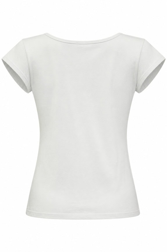 LIU JO WOMENS T SHIRT MINIMAL WHITE PRE OWNED S