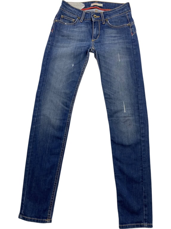 LIU JO Jeans Slim Fit Casual Με Λογότυπο Μπλε Γυναικείο