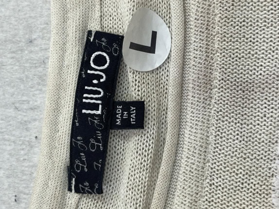 LIU JO TOP CON FRANGE CREMA DONNA PRE OWNED L