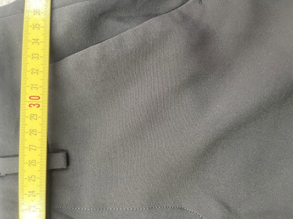 LIU JO FLARED TROUSERS MINIMAL BLACK WOMEN PRE OWNED S